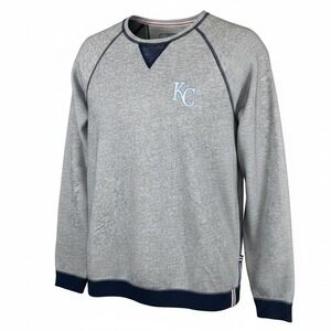 Tommy Bahama Kansas City Royals MLB Raglan Sweatshirt Mens Large Gray T216076